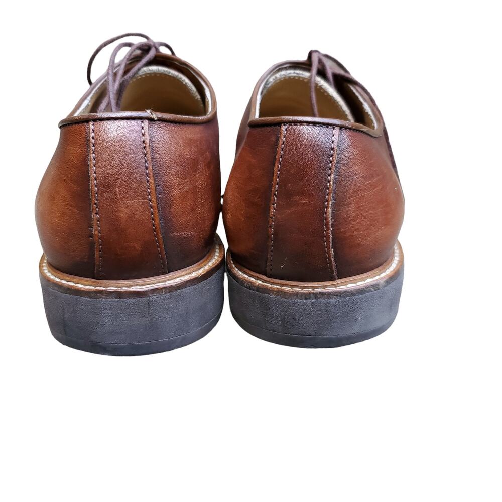 To Boot New York Brown Leather Lace Up Loafer Shoe Made in Italy Sz 8.5 - Picture 6 of 12